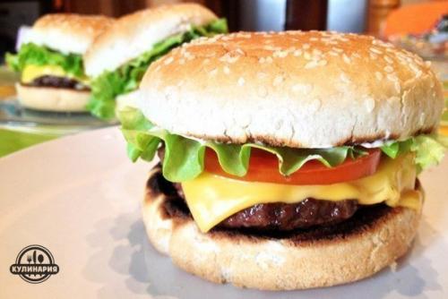 Классический чизбургер.  Ингредиенты: 07