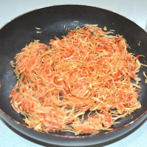 Слоеный рулет с капустой. 03