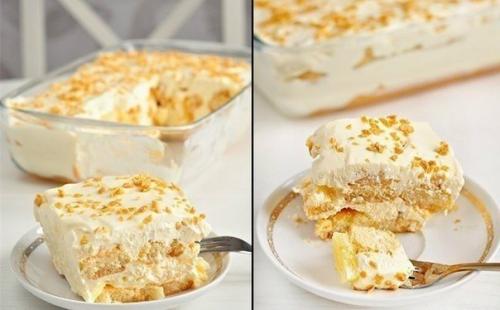 Тирамису с ананасами.