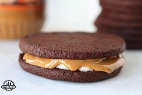 Домашний Choco Pieс арахисовым маслом. 07
