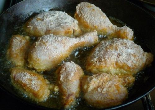 Хрустящая жаренная курица. 03