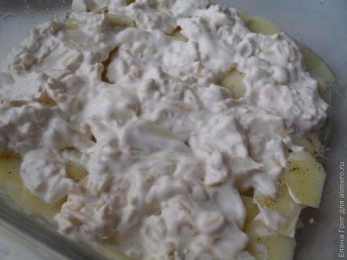 Запеканка картофельная с грибами. 04