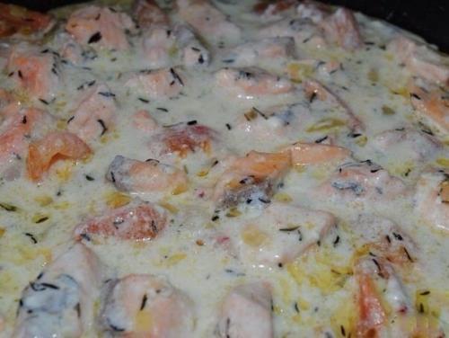 Фетучини с семгой в сливочном соусе. 04 Фетучини с семгой в сливочном соусе. 04