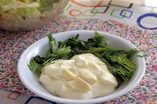 Салат Цезарь по-русски. 06