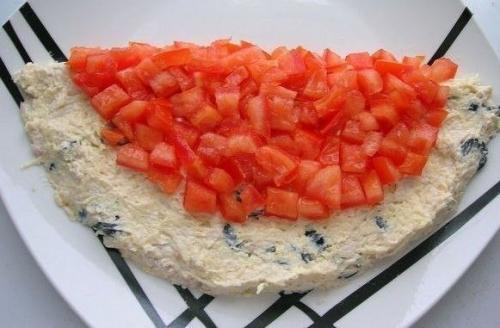 Салат Арбуз.  Ингредиенты: 03