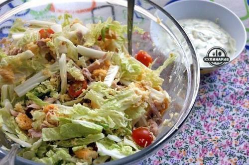 Салат Цезарь по-русски. 08
