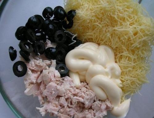 Салат Арбуз.  Ингредиенты: 01