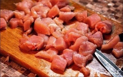 Курица с грибами в сливочном соусе. 02
