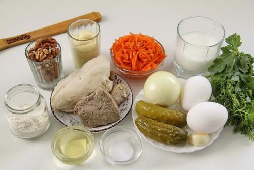 Салат Кояш. Ингредиенты: 01 Салат Кояш. Ингредиенты: 01