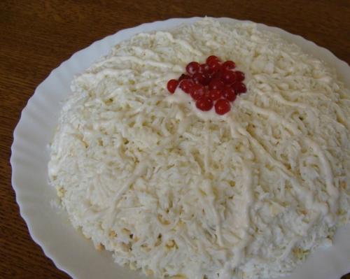 Воздушный и очень вкусный салат Невеста. 04