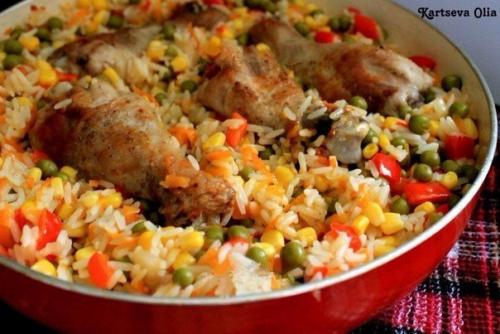 Курица с рисом и овощами по-каталонски. 05