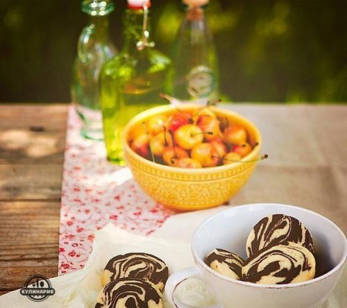 Мраморное печенье.  Вам потребуется: