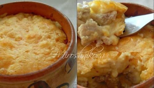 Жюльен с курицей и грибами.