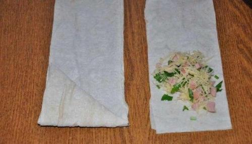 Вкусные конвертики.  Нет ничего проще чем приготовить эти замечательные и сытные пирожки. 03