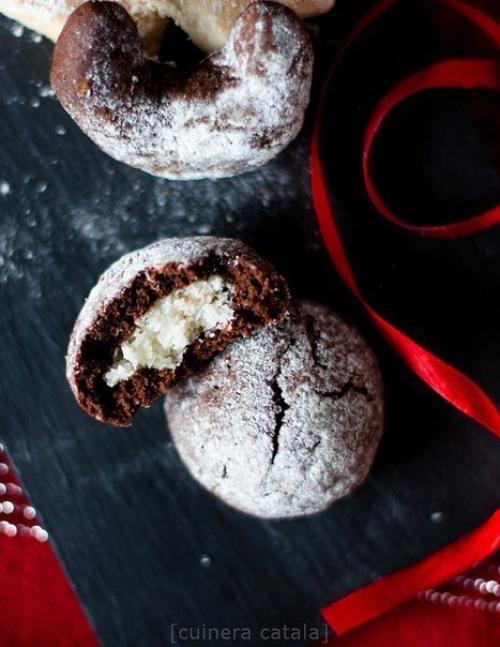 Шоколадное печенье с кокосовой начинкой. 01