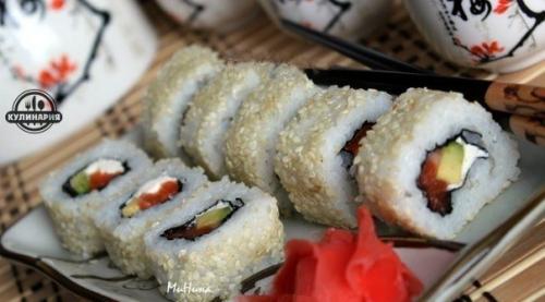 Домашние роллы.  Ингредиенты: 08