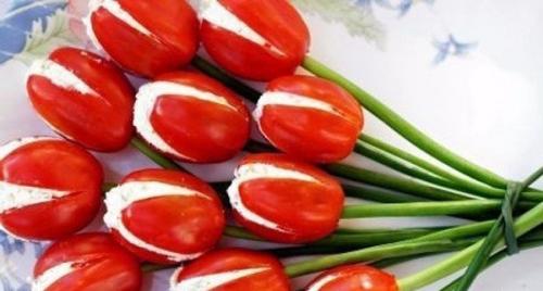 Топ - 10 салатов Цветов к 8 марта. 07