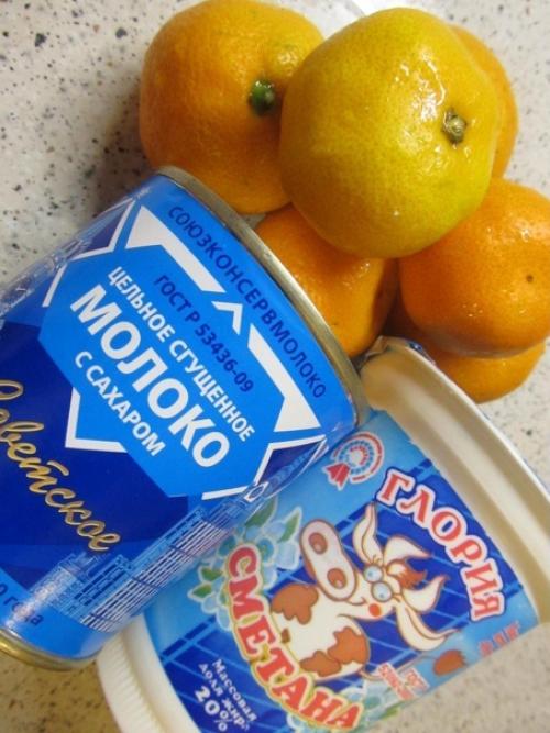 Вкусное мандариновое мороженое. 01