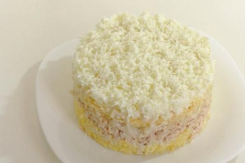 Воздушный и очень вкусный салат Невеста.