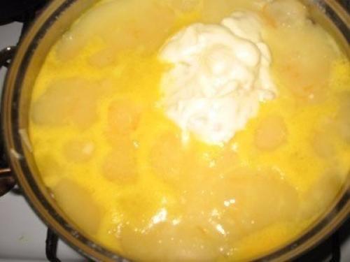 Сырный суп с курицей. 07