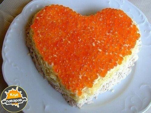 Салат Сердце Ангела.