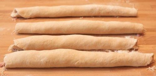 Слоечки с ветчиной. 04