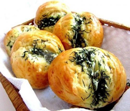 Чесночные булочки.  Ингредиенты: 03