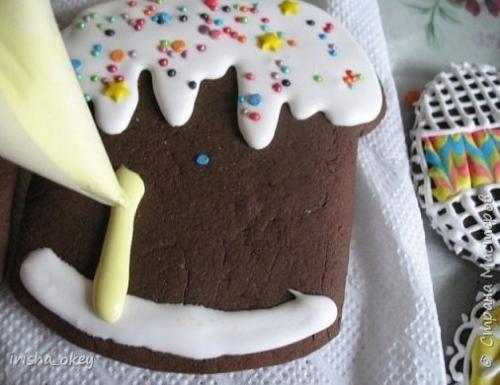 Пасхальные пряники.  Пряники пекла по такому рецепту: 07