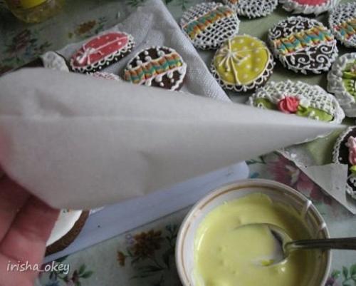 Пасхальные пряники.  Пряники пекла по такому рецепту: 05