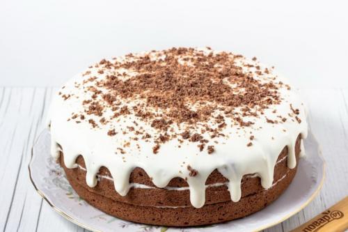 Сметанный шоколадный торт. 05