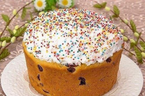 Пасхальный кулич на сметане.

