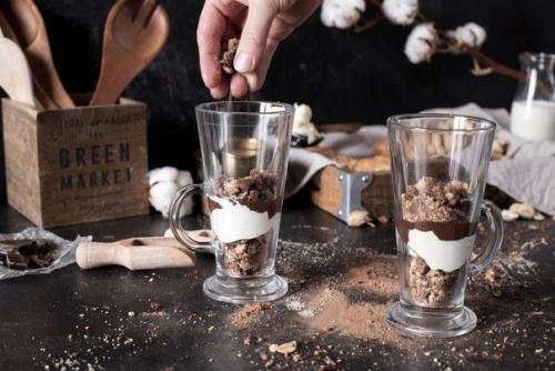 Шоколадно - ореховое парфе. 07