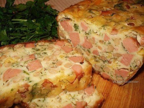 Мясной кекс.  Ингредиенты: