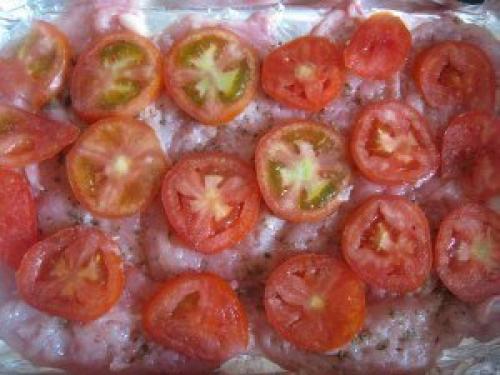 Курица запеченная под тертым картофелем. 01