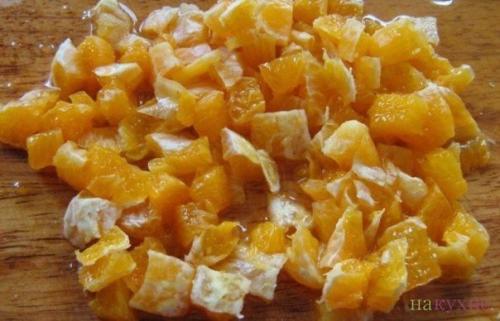 Крабовый салат с апельсинами. 04
