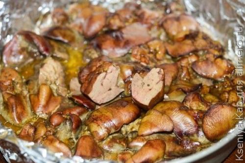 Куриная печень в духовке. 05