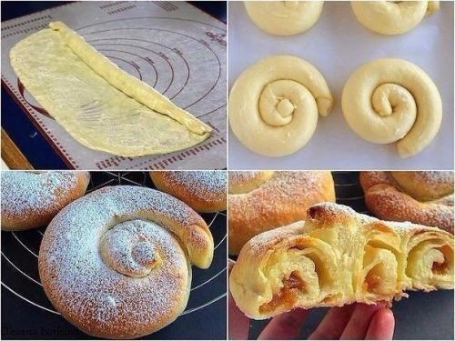 Испанские булочки Ensaimadas.