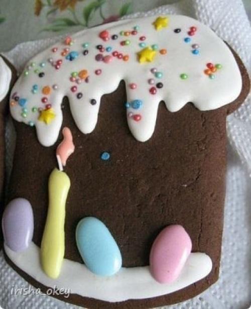 Пасхальные пряники.  Пряники пекла по такому рецепту: