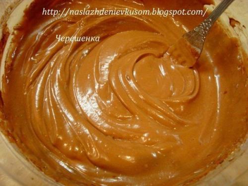 Шоколадно - творожный торт - суфле (без выпечки).