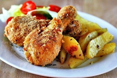Хрустящие куриные ножки?
