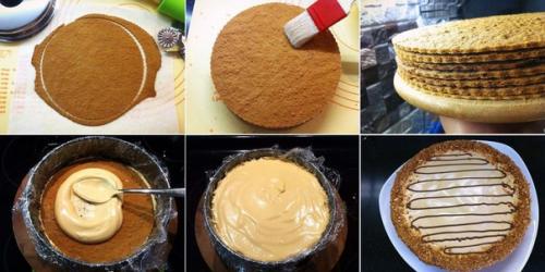 Торт медовик с очень вкусным кремом. 02 Торт медовик с очень вкусным кремом. 02