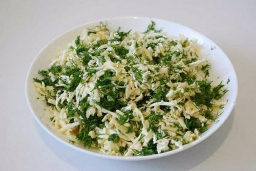 Сырный пирог из лаваша с зеленью. 03