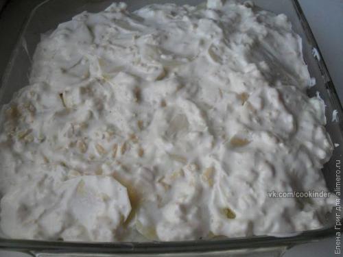 Запеканка картофельная с грибами. 04