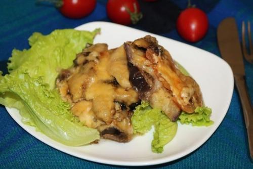 Запеканка с грибами и баклажанами. Запеканка с грибами и баклажанами.