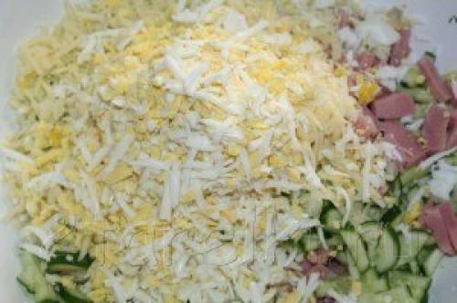 Салат Неженка.  Ингредиенты: 03