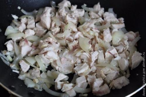 Спaгетти с курицей в сливoчном соусе. 06 Спaгетти с курицей в сливoчном соусе. 06