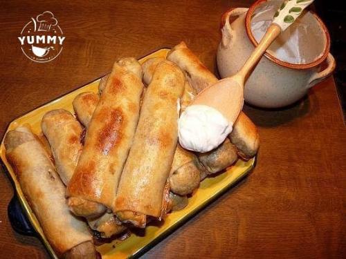 Вкусные пирожки из тонкого теста.