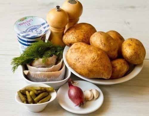 Печеный картофель с соусом. 01