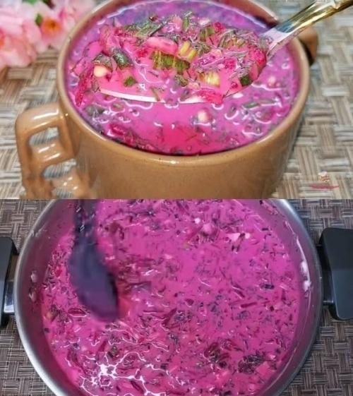 Когда на улице жарко, я всегда готовлю летний холодный борщ.  