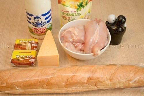 Куриная грудка на бутерброды в духовке. Горячие бутерброды с курицей запеченные в духовке.